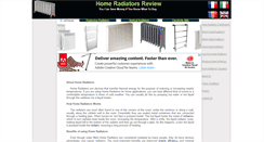 Desktop Screenshot of homeradiatorsreview.com